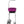 Load image into Gallery viewer, Gray Giraffe Rolling Cane with Fuchsia Basket Left side view
